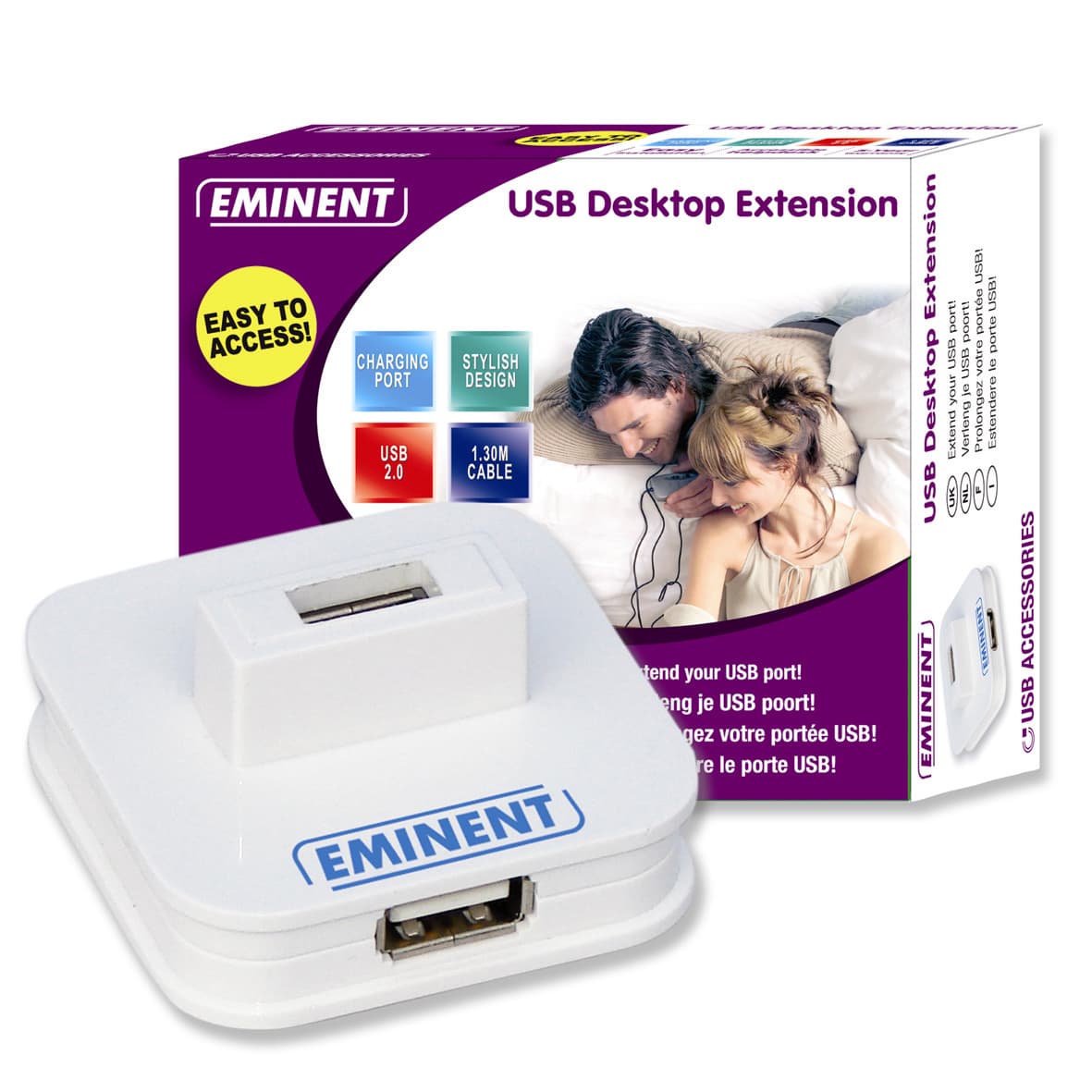 Eminent HUB USB 2 Porte Stand E Charger EM1011 - Immagine 1