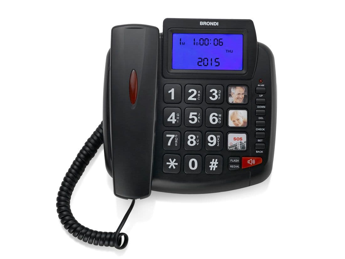Brondi Telefono DA CASA Bravo 90 LCD NERO