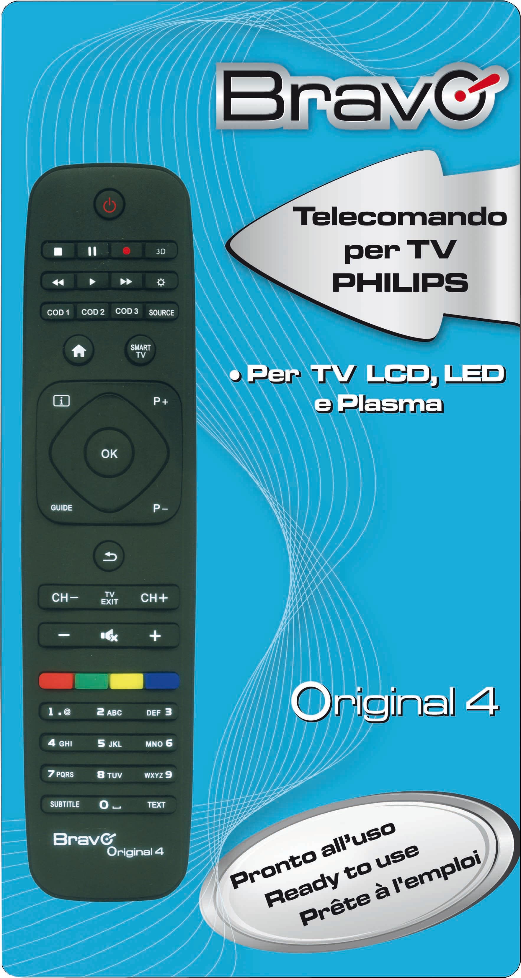Bravo Telecomando Universale PER TV Philips 90202064