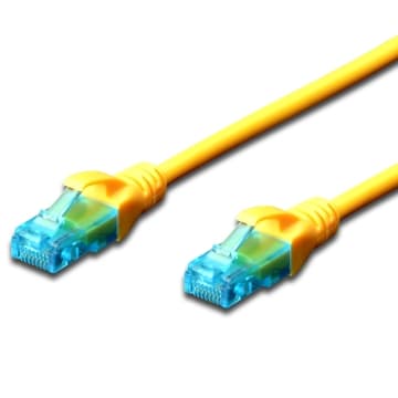Ewent CAVO DI RETE U/UTP Patch CORD 0,5MT CAT 5e Color Giallo EW-5U-005Y IM1141 - Immagine 1