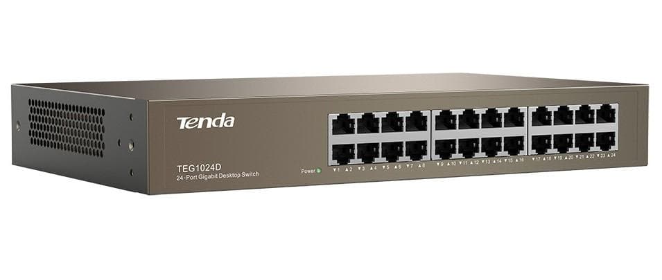Tenda Switch DI RETE 24P 10/100/1000 Gigalan DESKTOP/RACK TEG1024D - Immagine 1