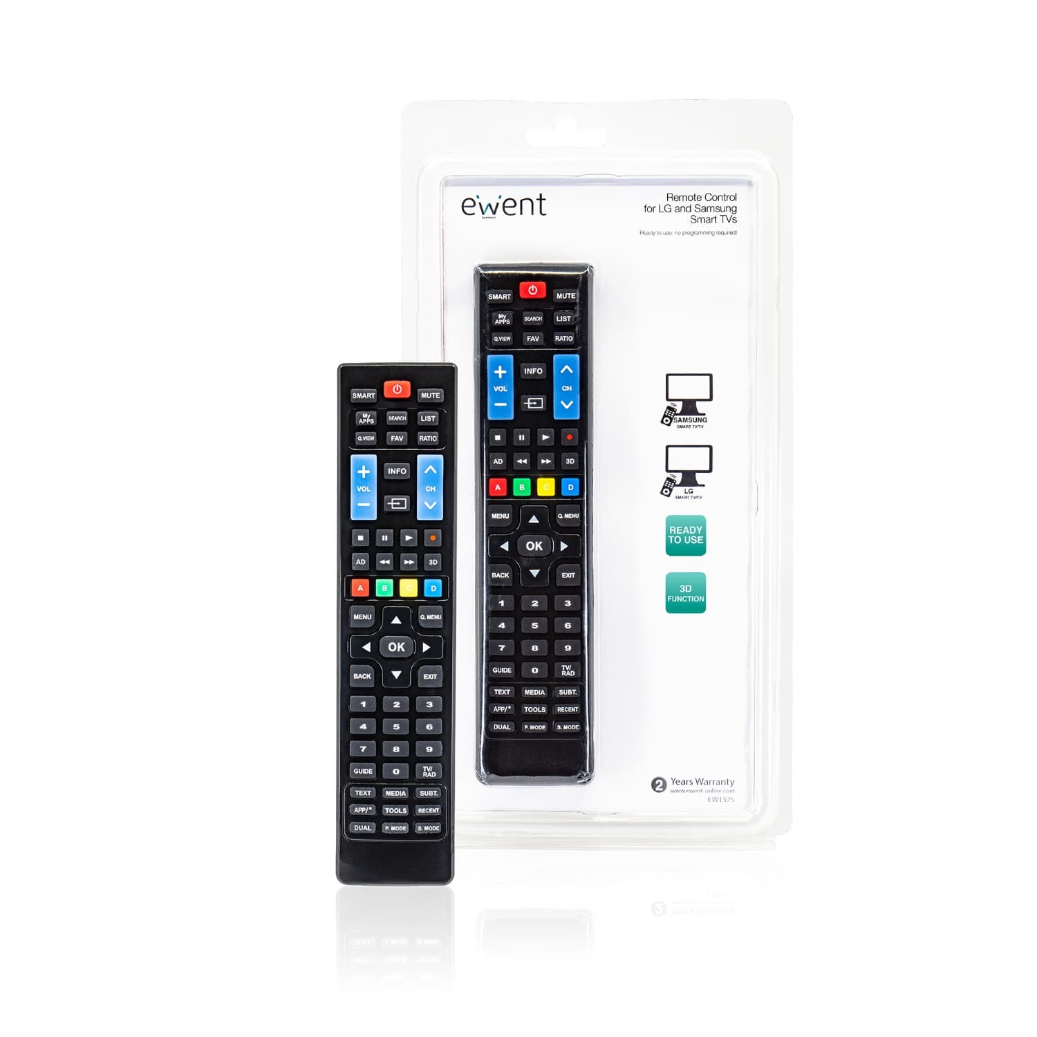 Ewent Telecomando Universale PER TV Samsung E LG EW1575