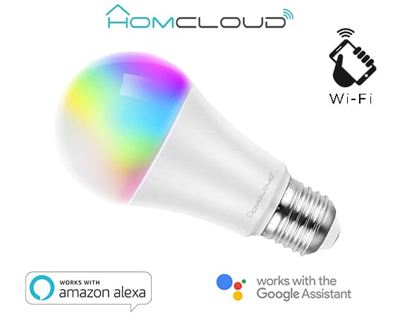 Homcloud Lampadina LED WIFI RGB+CCT E27 Dimmerabile EE-11WE27