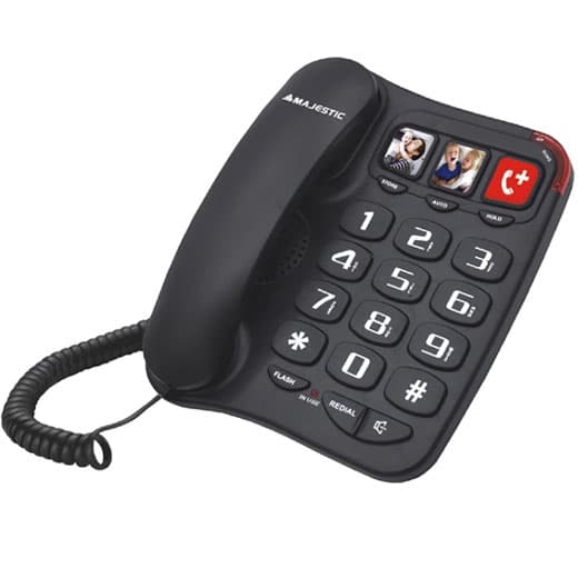 Majestic Telefono Fisso Billy 201 NERO - Immagine 1