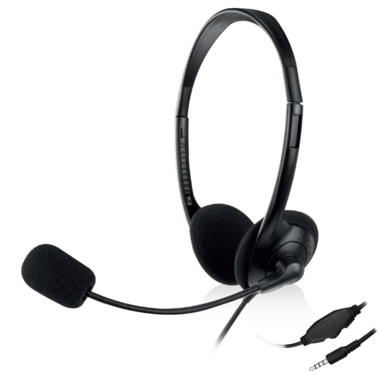 Ewent Cuffie Stereo CON Microfono E Controllo Volume EW3567 - Immagine 1