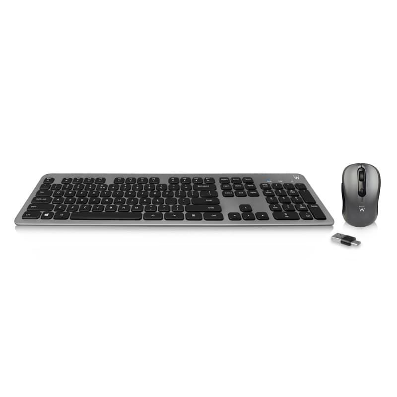 Ewent KIT Tastiera + Mouse Wireless Ricevitore USB A + C EW3263 - Immagine 1