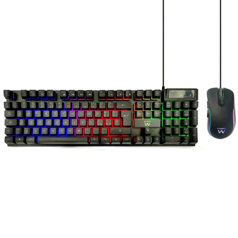 PLAY BY Ewent KIT Tastiera + Mouse Gaming RGB USB PL3200 - Immagine 1