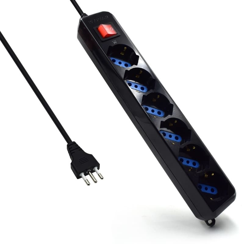 Ewent Multipresa 6 Posti CON Protezione EW3923 - Immagine 1