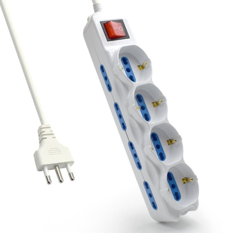 Ewent Multipresa 12 Posti CON Spina ITA /SCHUKO (10/16A) EW3929 - Immagine 1