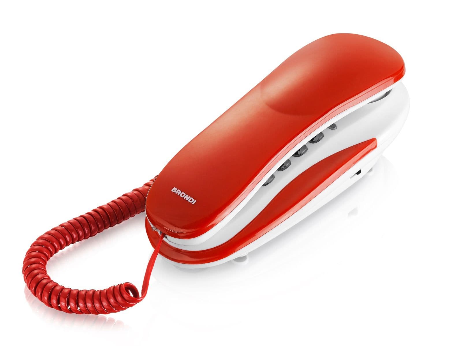 Brondi Telefono Fisso Kenoby ROSSO/BIANCO