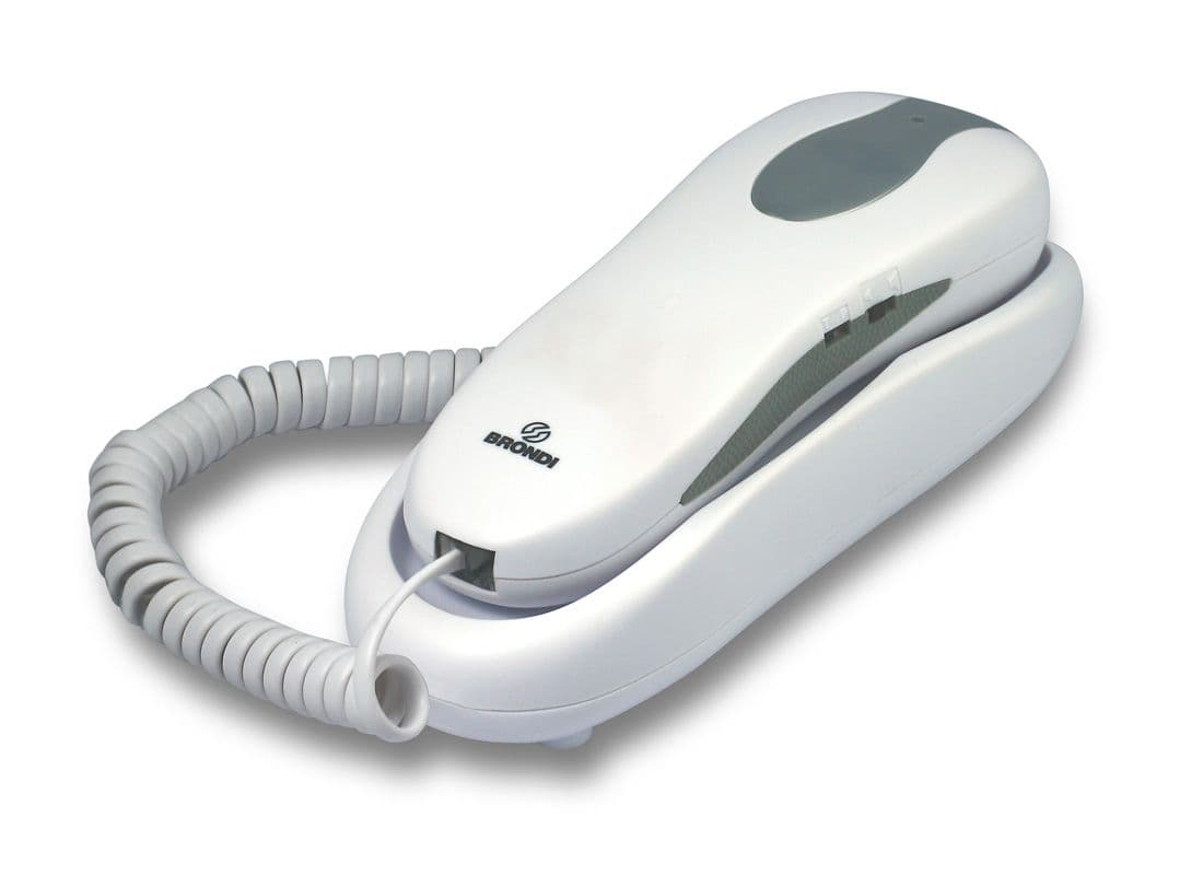 Brondi Telefono Fisso SLIM NEMO Bianco