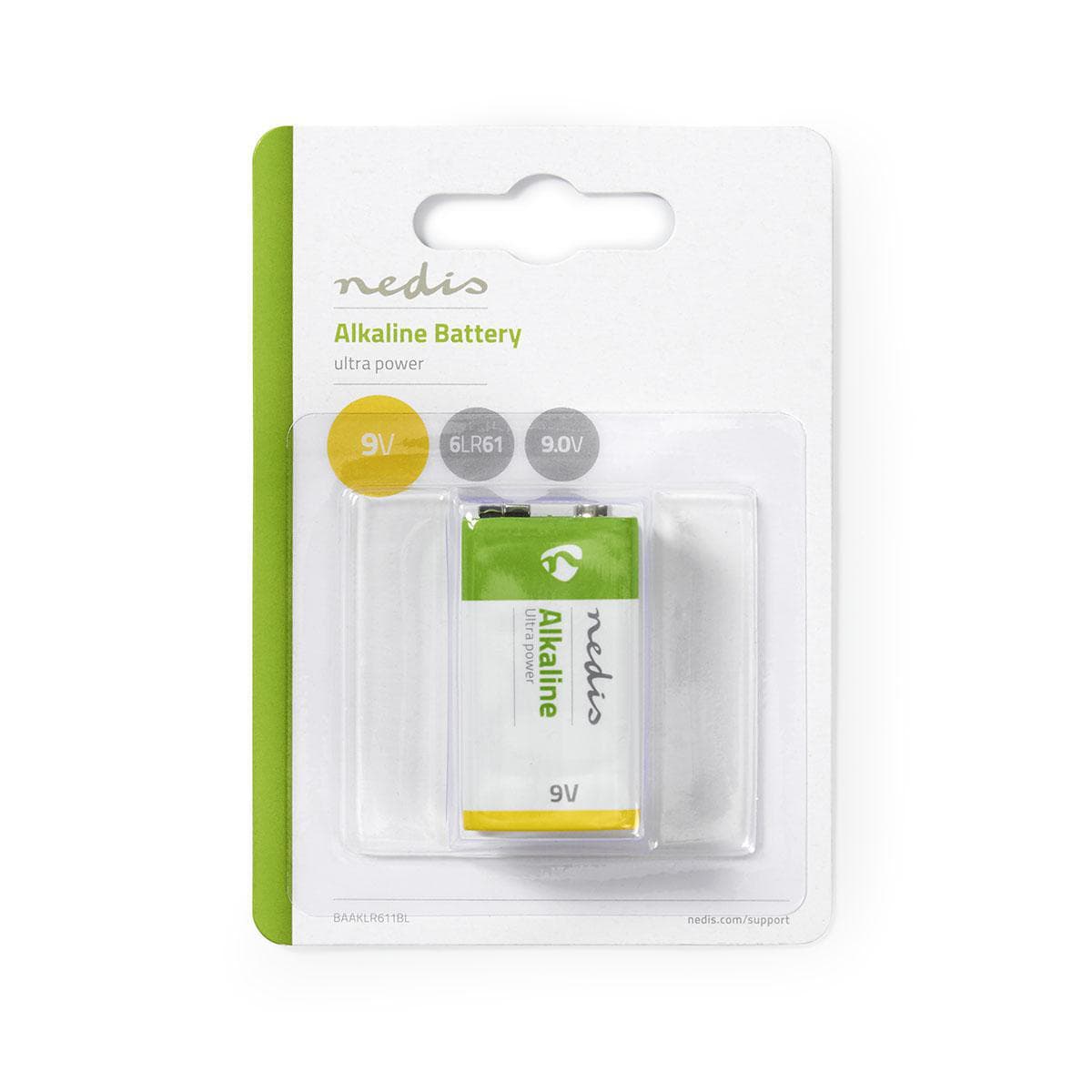 Nedis Batteria Alcaline 9V BAAKLR611BL