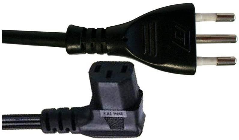 CAVO Alimentazione Angolare 90° RETE Computer Tripolare Spina 10A ICE 1.5MT CAVO 3 X 0.75MM