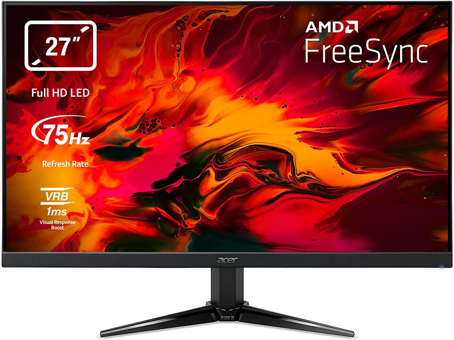 ACER Monitor LED Nitro QG271BII 27" FULL HD 1MS VGA/HDMI UM.HQ1EE.001