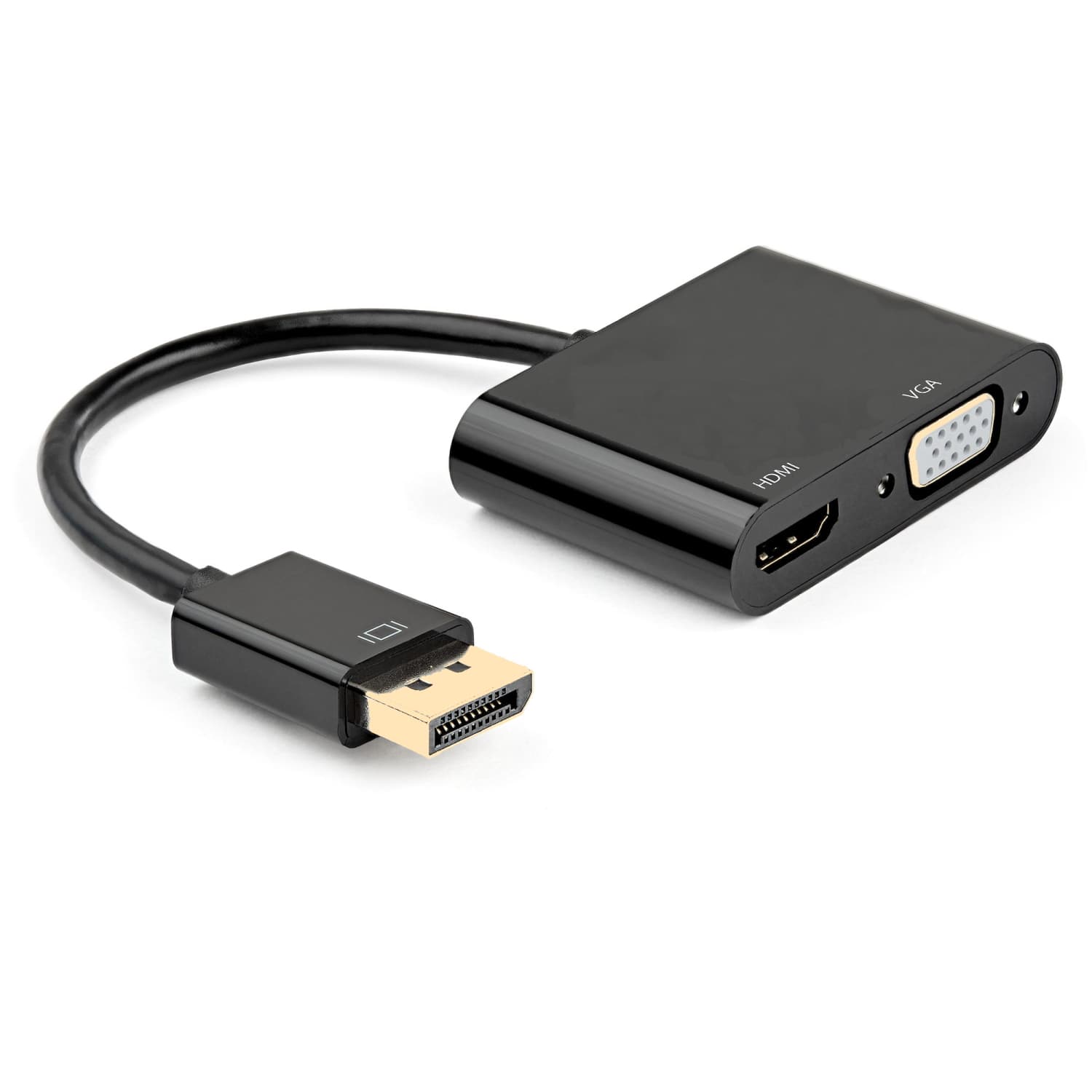 Ewent Adattatore Displayport DP A Doppio Monitor HDMI 4K & VGA F EC1457
