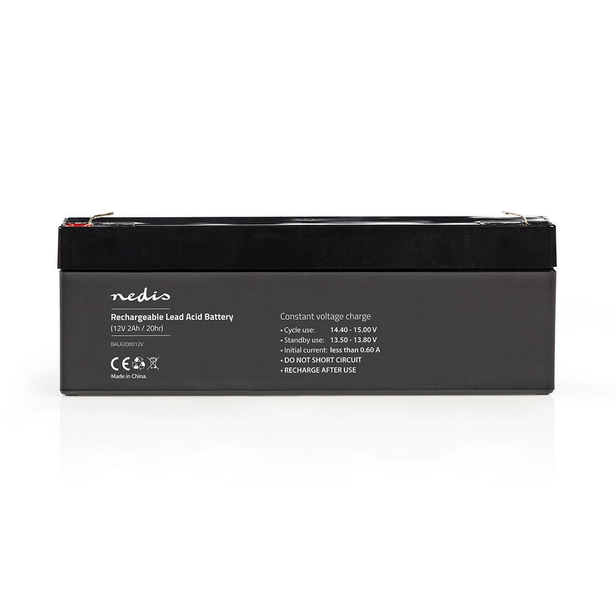 Nedis Batteria AL Piombo Ricaricabile 12V/2000MAH 178*34*66MM BALA200012V
