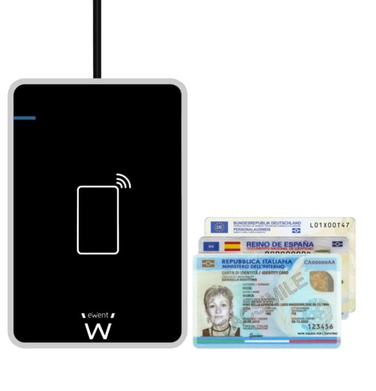 Ewent Lettore NFC Smart CARD/CIE 3.0 EW1053 - Immagine 1