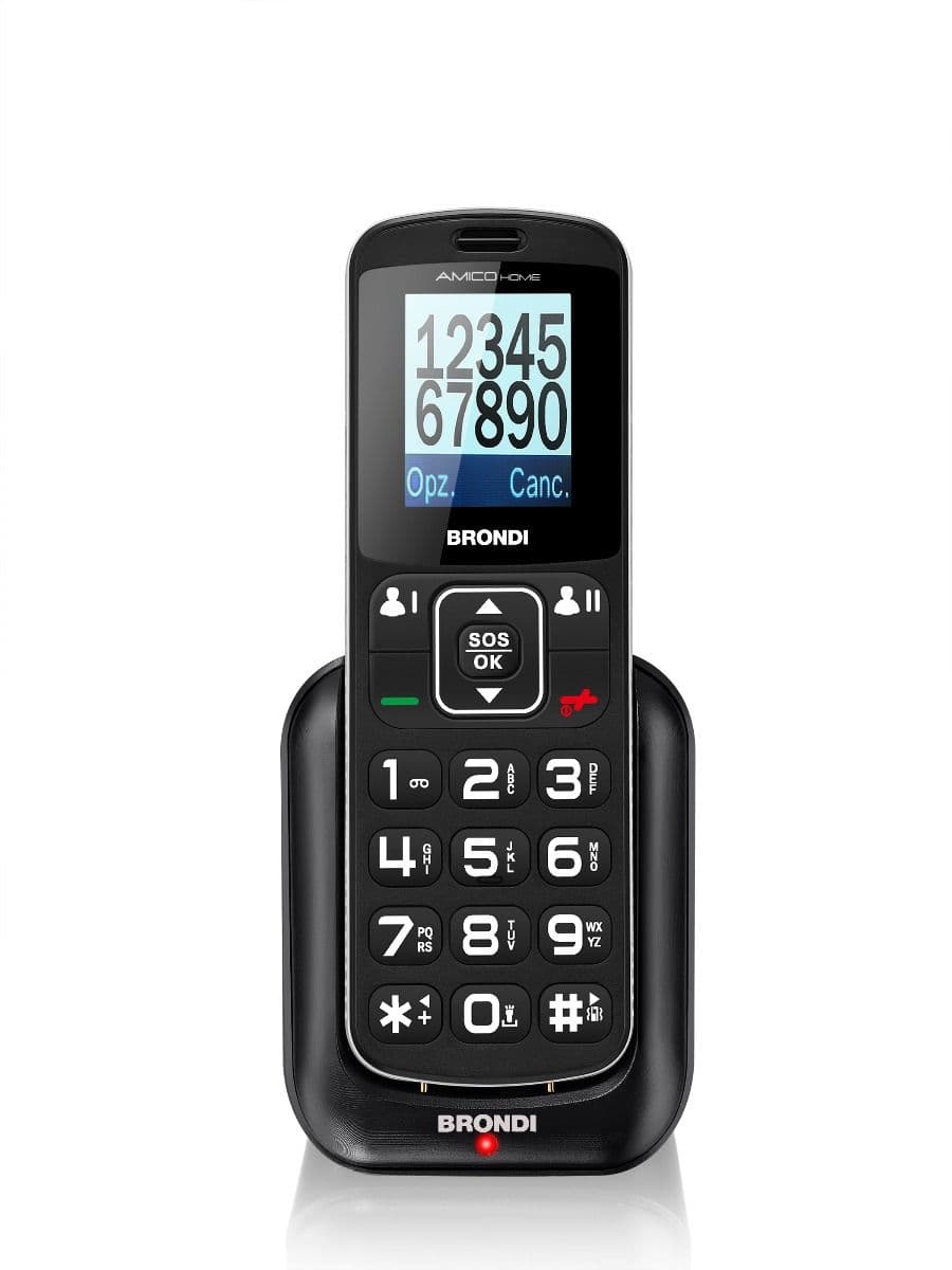 Brondi Telefono Cellulare Amico HOME Black