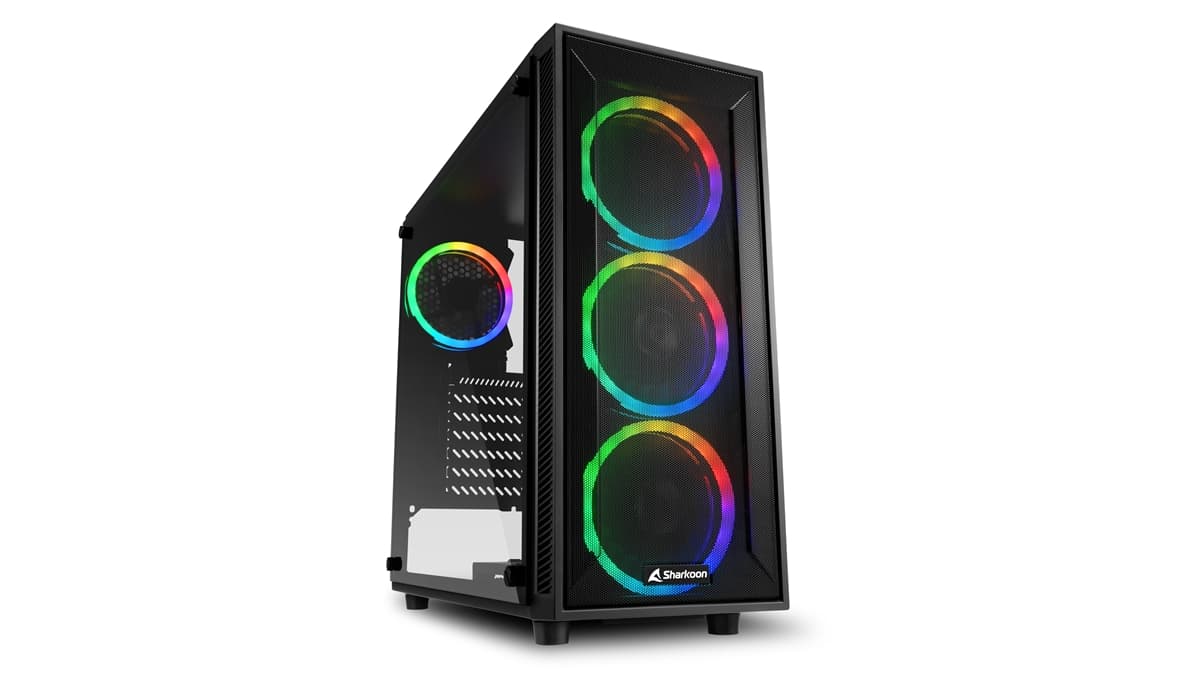 Sharkoon CASE ATX TG4M RGB Pannello IN Vetro NO ALIM