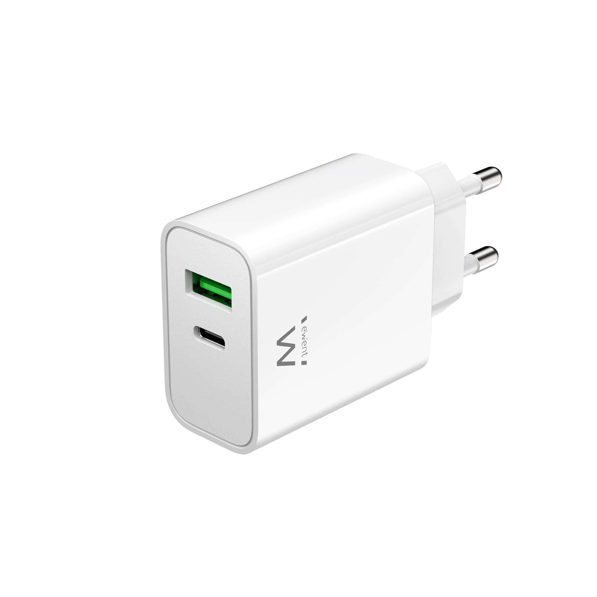 Ewent Caricatore Spina USB-C PER SMARTPHONE/TABLET QC3.0 30W EW1325