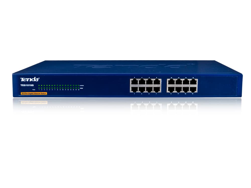 Tenda Switch DI RETE 16P 10/100/1000 PER Videosorveglianza e SMEs TEG1016G - Immagine 1