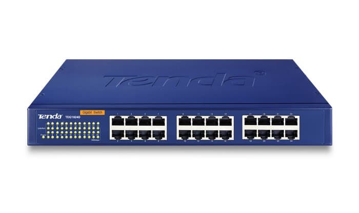 Tenda Switch DI RETE 24P 10/100/1000 PER Videosorveglianza & SMEs TEG1024G - Immagine 1
