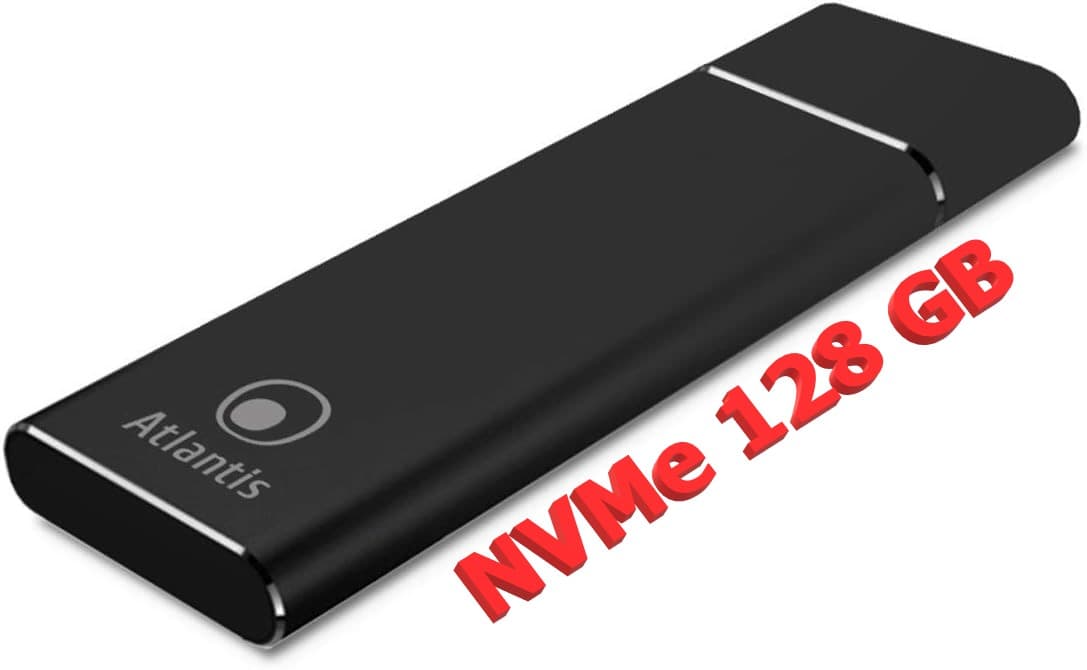 Atlantis BOX Esterno PER SSD PCIe M.2 NVME TYPE-C USB 3.1 128GB - Immagine 1