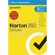 Norton Antivirus 360 Deluxe 1 Utente 3 Dispositivi 1 ANNO + 25 GB DI Backup NEL Cloud PER PC 21429480 - Immagine 1