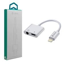 Devia Adattatore Audio DA Lightining A JACK 3,5" Apple + Ricarica Bianco DEAD21IP110