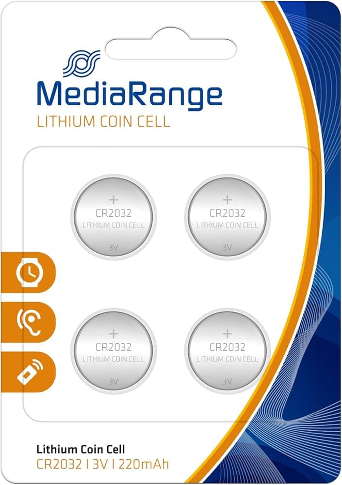 Mediarange Batteria Tampone CR2032 Blister 4 PZ MRBAT132 - Immagine 1