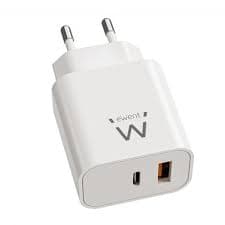 Ewent Caricatore USB Desktop USB-C E USB-A 20W EW1318 - Immagine 1