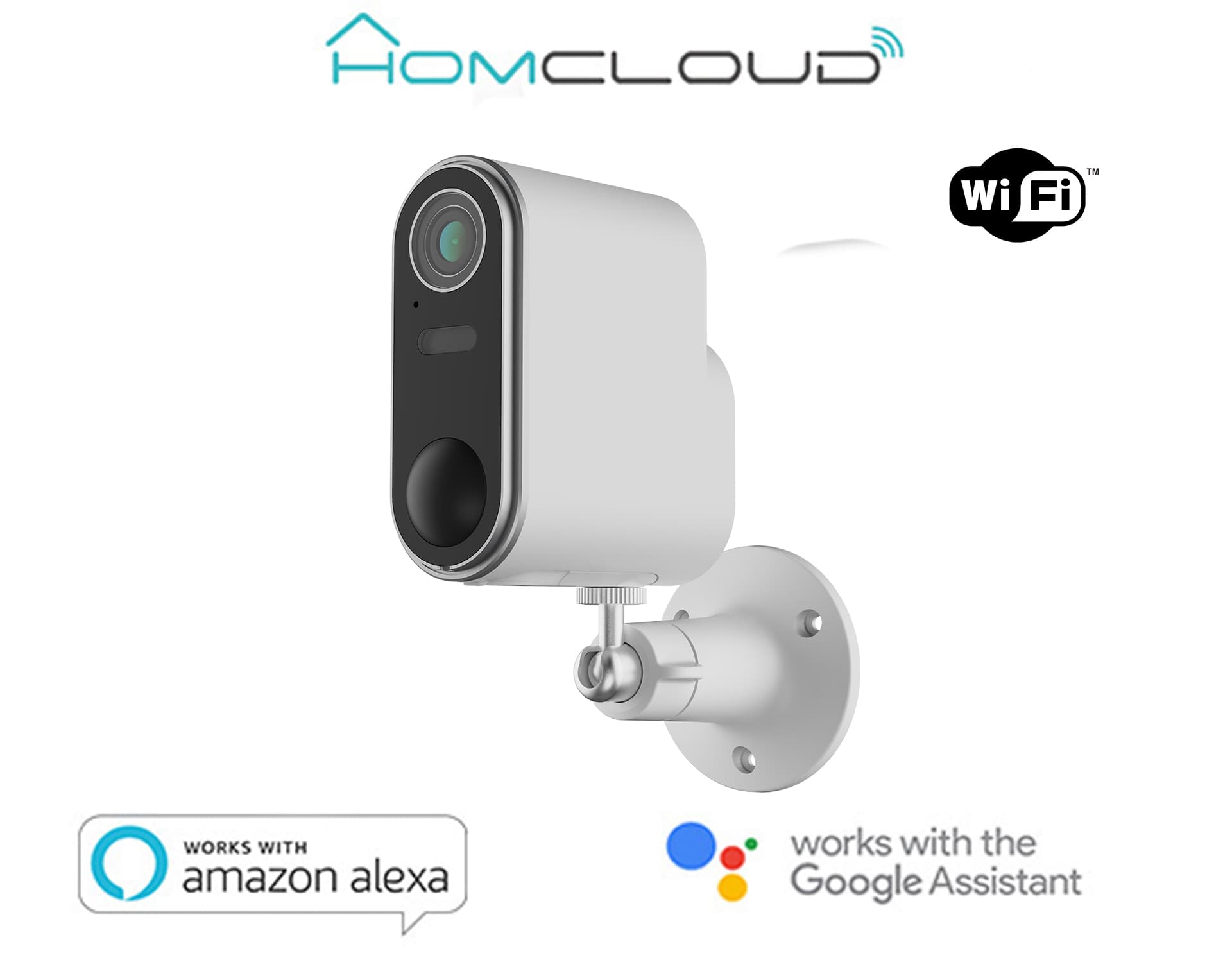 Homcloud Telecamera Outdoor WI-FI SNAP 12TL 2K CON Batteria ME-WCS12BAT