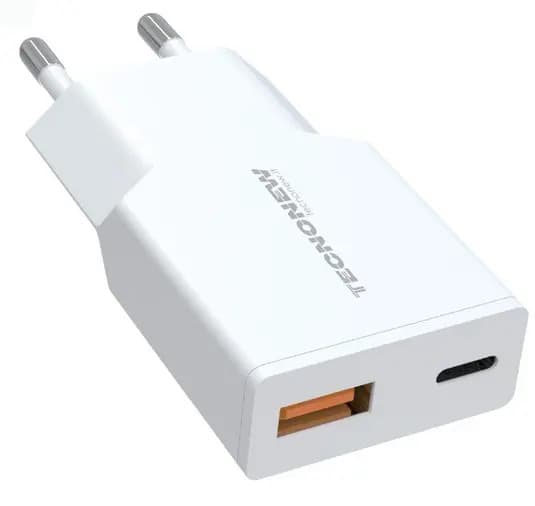 Tecnonew Alimentatore USB-A+C PD TN-738AC-30W