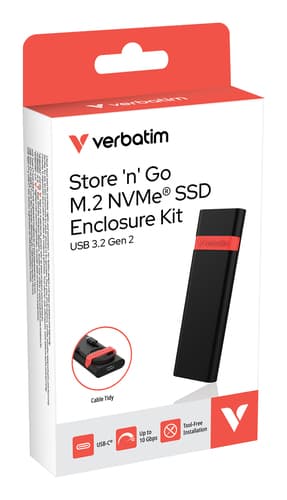 Verbatim BOX Esterno SSD PCIe M.2 TYPE-C USB 32261 - Immagine 1