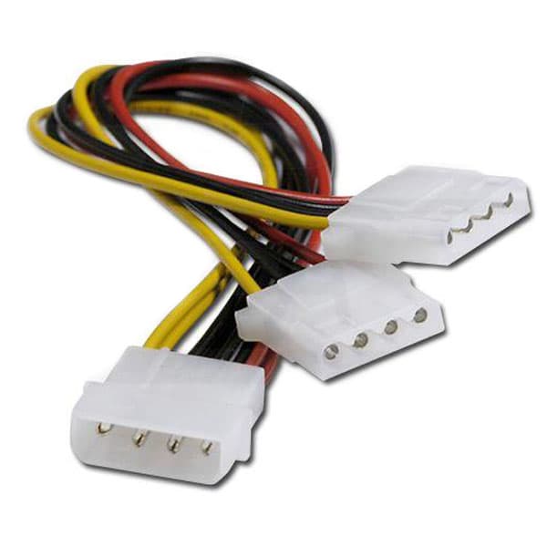 Power X CAVO Interno Sdoppiatore Alimentazione Molex 5 1/4"+3 1/2" PSU-2