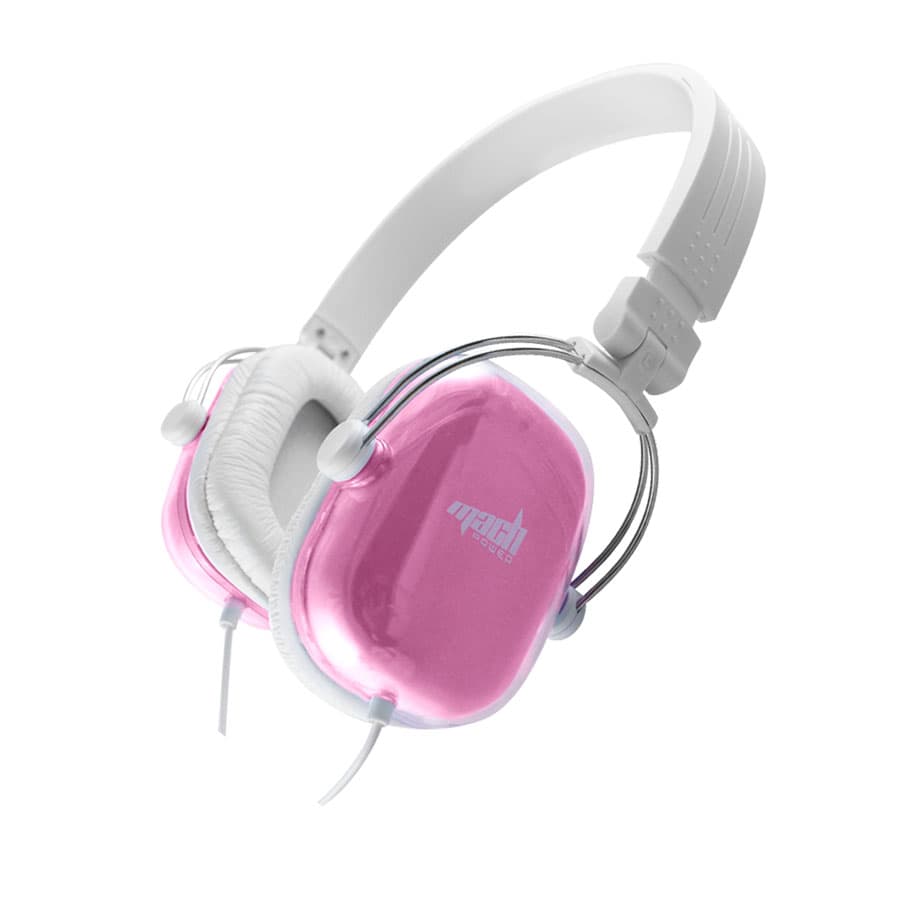 MACH Power Cuffie S908 HI-FI AD Archetto Colore BIANCO/ROSA HP-S908-P - Immagine 1