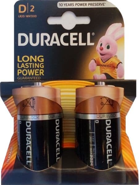 Duracell PLUS PILA D 1,5V Confezione DA 2PZ LR20/MN1300