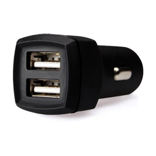 Tecnoware Mobile CAR Charger HD Series 2 Porte USB 3.4A Gommato Colore NERO FAM17195 - Immagine 1