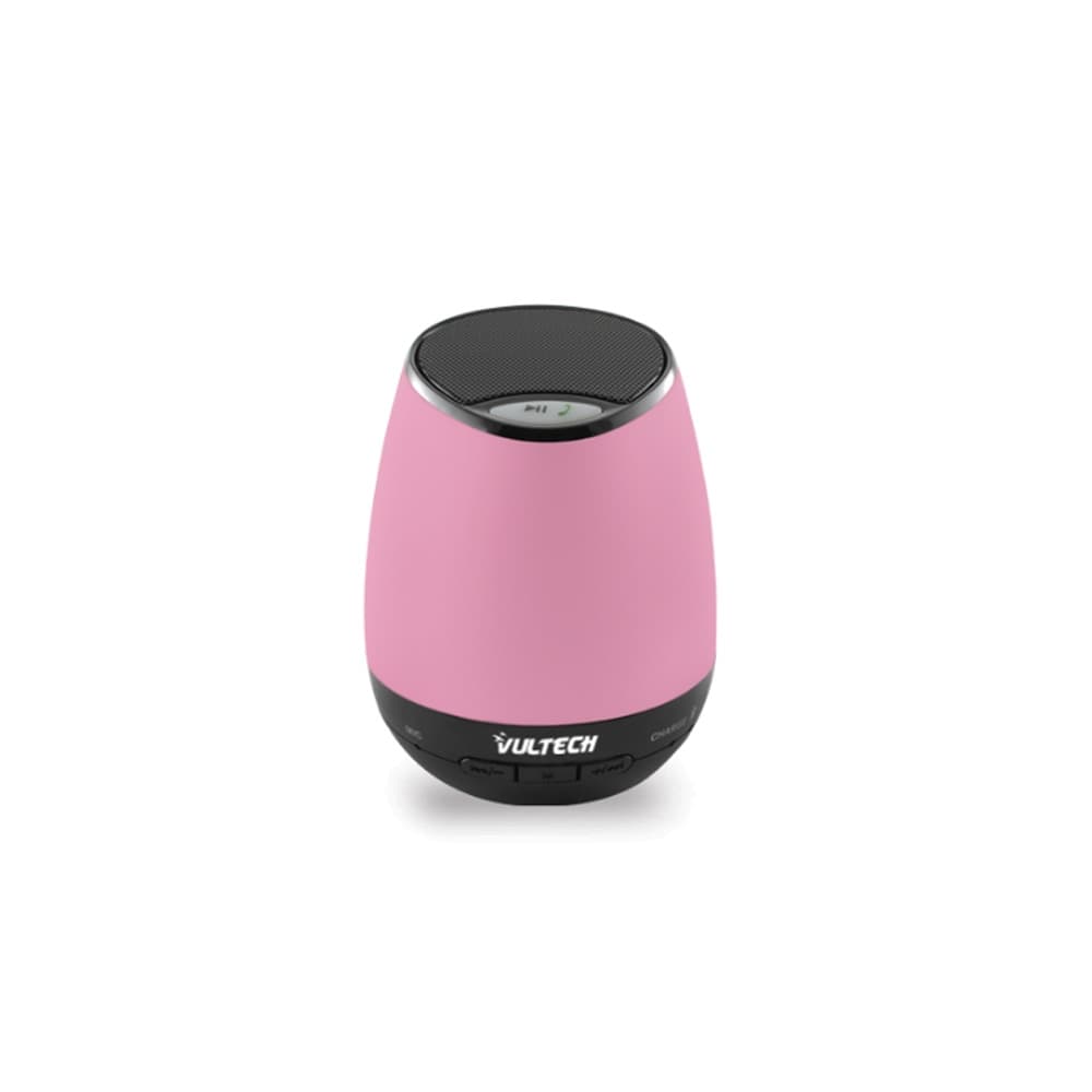 Vultech Cassa Bluetooth CON USB Micro SD E Funzione Vivavoce V. 3,0 ROSA SP-300BT P - Immagine 1