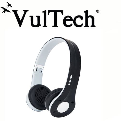 Vultech Cuffie Headset Bluetooth V4.0 AUX Stereo HD-05NBT - Immagine 1