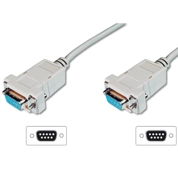 Ewent CAVO NULL MODEM, DB9F - DB9F 1,8MT CC-200104-020-G-B - Immagine 1