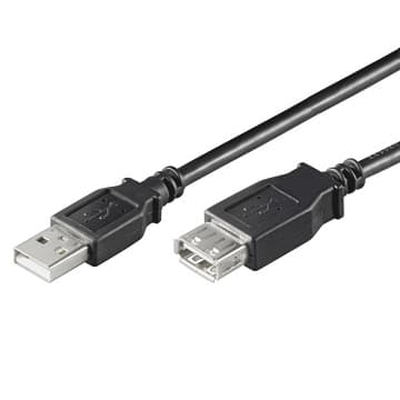 Ewent CAVO Prolunga USB 2.0 A/A M/F 0,6MT NERO BULK CC-100201-006-N-B