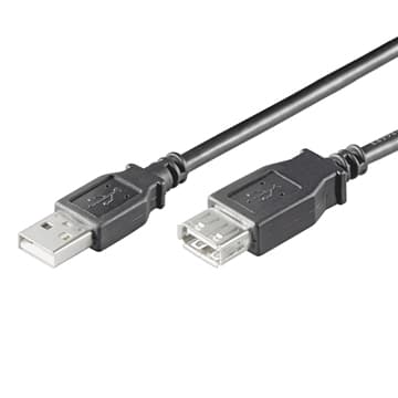 Ewent CAVO Prolunga USB 2.0 A/A M/F 1,0 MT NERO EW-UAA-010-P EC1011 - Immagine 1