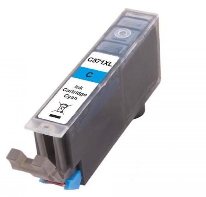 Canon Cartuccia Compatibile CLI-571XLC Ciano 0386C001 - Immagine 1