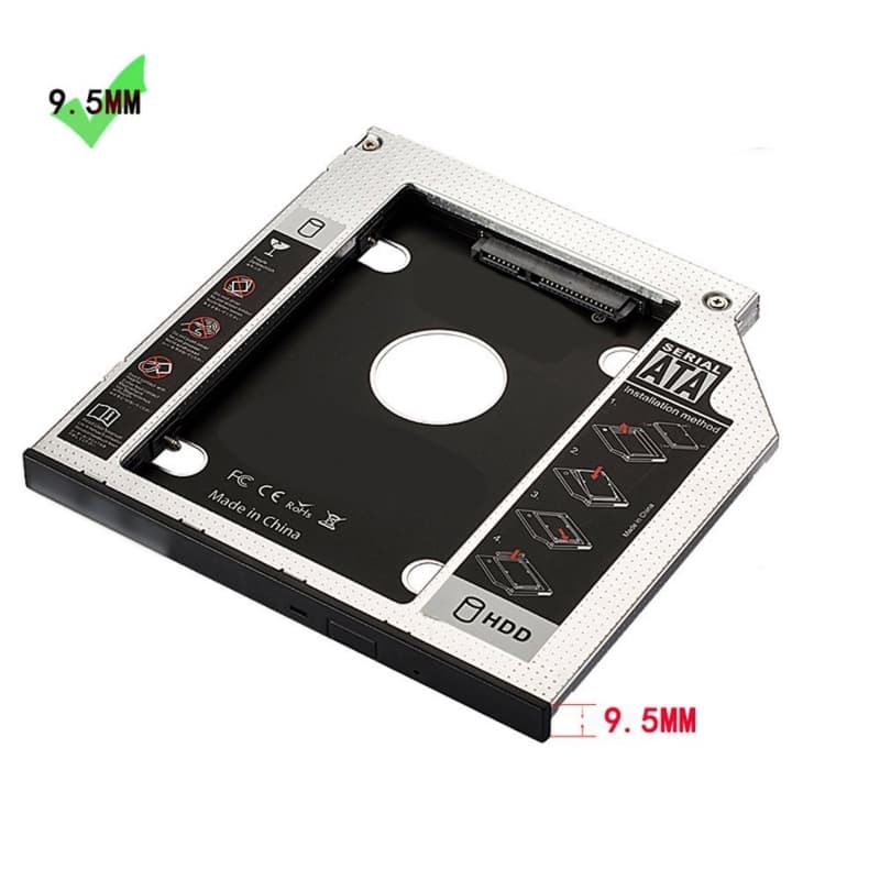 Ewent Caddy HDD/SSD SATA-III PER Drive CD/DVD 9,5 MM EW7003 - Immagine 1