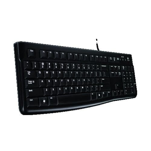 Tastiera Logitech "K120 Keyboard Black" For Business USB Oem