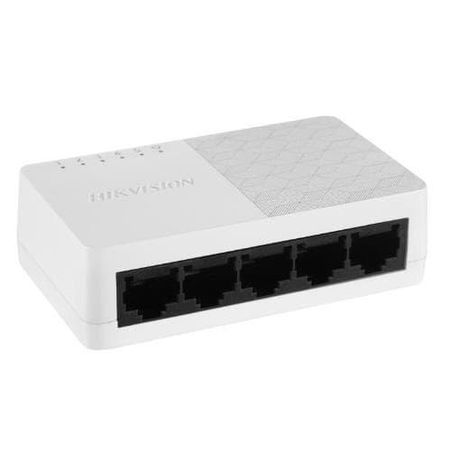 Switch Hikvision 5 Gigabit RJ45 Ports, Desktop Plastic Case Unmanaged Switch - DS-3E0505D-O
