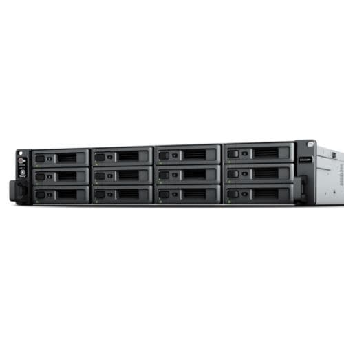 Nas Rack 2U Synology RS2423+ 12XHDD Nohdd 3.5"/2.5" Sata 2x1GBe 1x10GB Baset 8GB RAM Cpu 4C 3.35GHz AMD Ryzen V1780B 1X500W