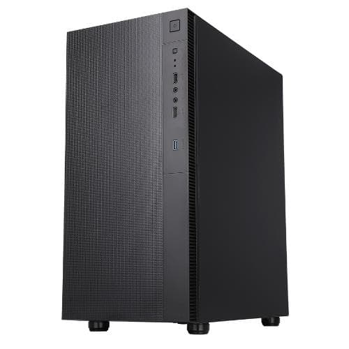 Case Itek Silent M.tower "sylent 03",FRONT 1*USB3 + 2*USB2 + Audio - bk -ITGCSY03N