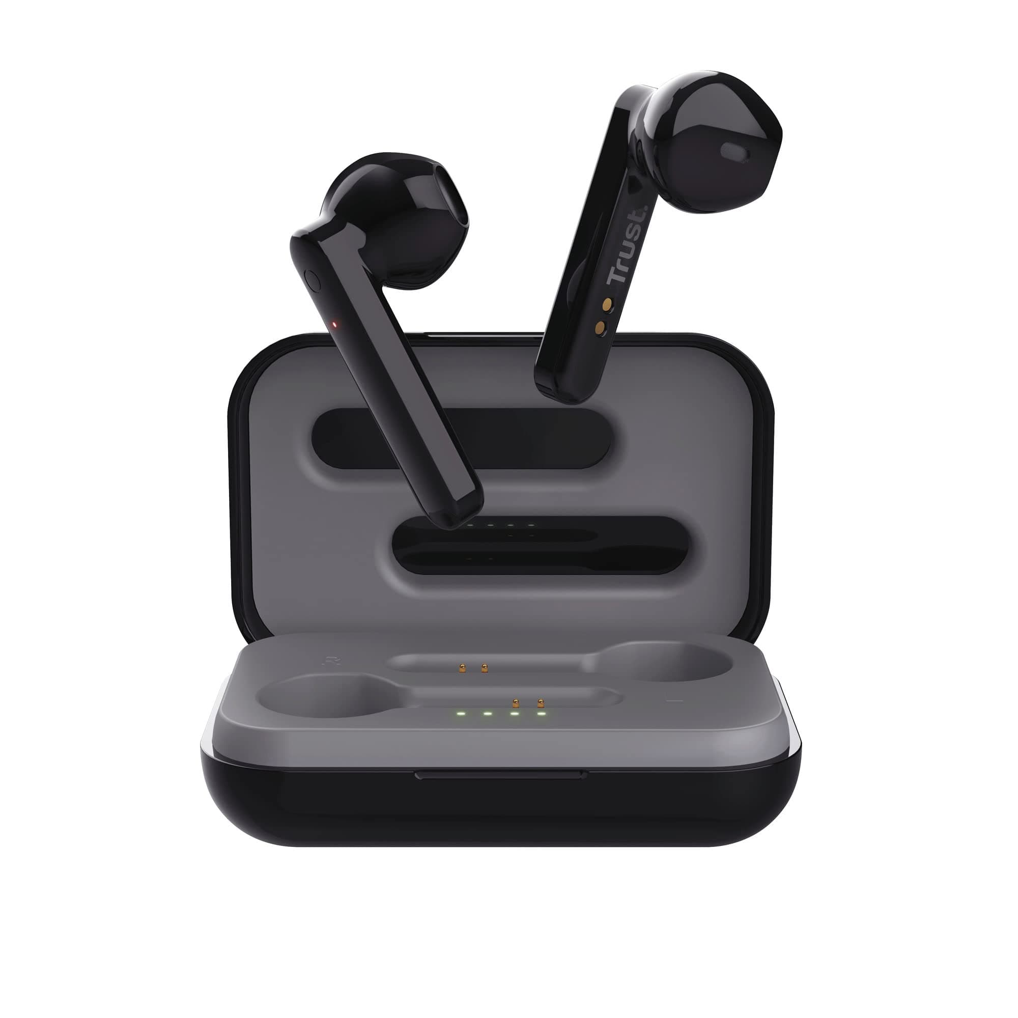 Trust Mobile Primo Touch Bluetooth In-Ear Auricolari Senza Fili (Microfono Integrato, 10 Ore di Tempo di Utilizzo) Nero